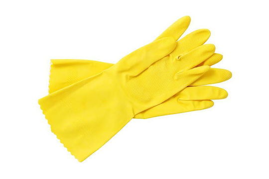 Intertan Ζεύγος Γαντιών Καθαριότητας Latex Medium Κίτρινα
