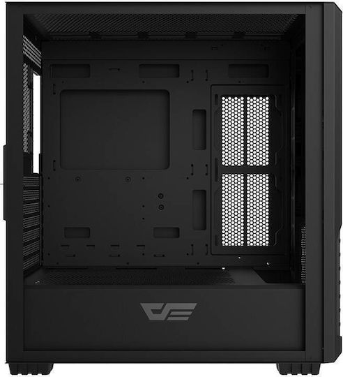 Darkflash DF2100 ARGB Gaming Midi-Turm Computergehäuse mit Seitenfenster Schwarz