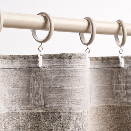 Gofis Home Κουρτίνα με Τρέσα Beige 502 Μπεζ 200x295εκ.