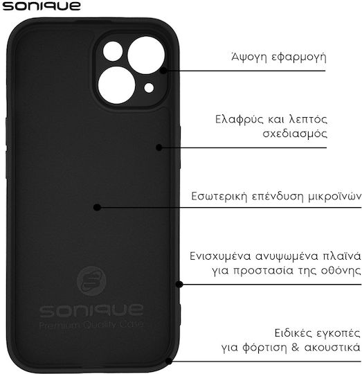 Sonique Back Cover Σιλικόνης Μαύρο (Realme 10 Pro 5G)