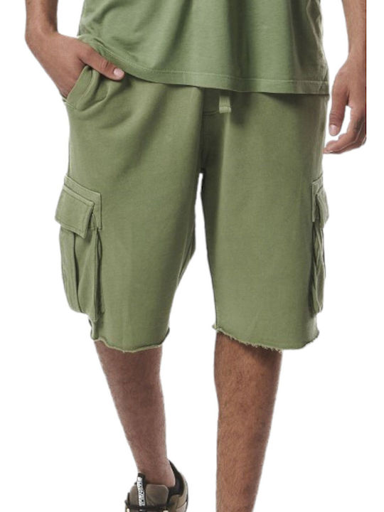 Body Action Herrenshorts Cargo Grün