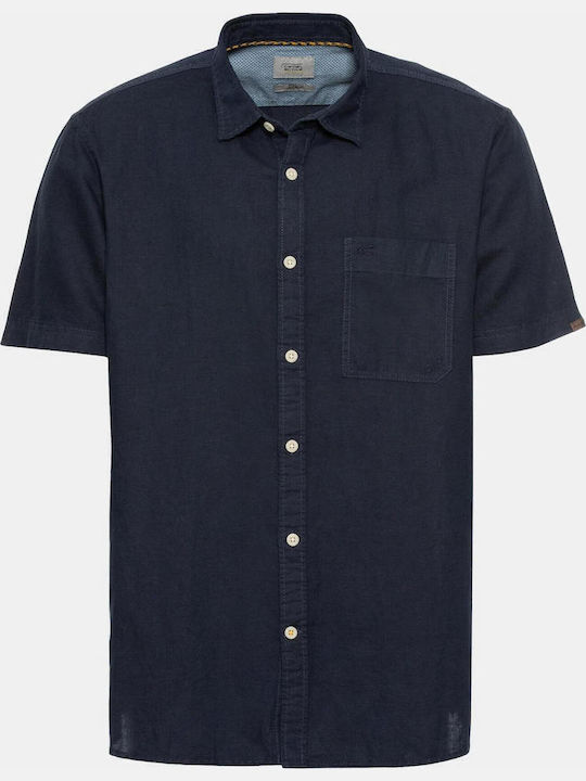 Cu mânecă scurtă In Cămașă Dark Blue