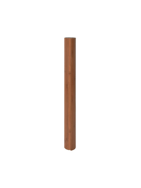 vidaXL Rutschfest Teppich Rechteckig Synthetisch,Polyester/Cotton/Leather Brown