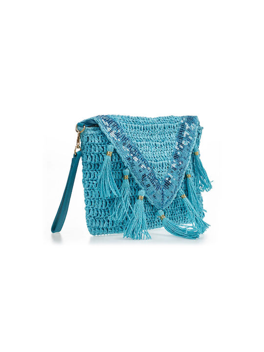 Verde Damen Tasche Hand Hellblau