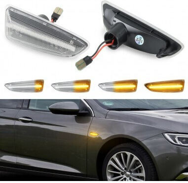 Opel Blitzlicht LED 12V für Opel Astra / Abzeichen / Zafira / Crossland X / Grandland X 2Stück