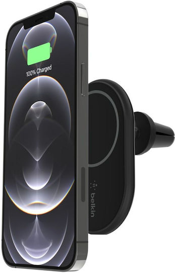 Belkin Βάση Κινητού Αυτοκινήτου Mount με Μαγνήτη και Ασύρματη Φόρτιση Με Αντάπτορα Φόρτισης