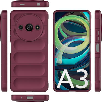 Techsuit Shield Coperta din spate Silicon Burgundy (Xiaomi Redmi A3)