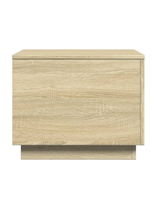Square Side Table Wooden Sonoma Oak M50xL50xH40cm