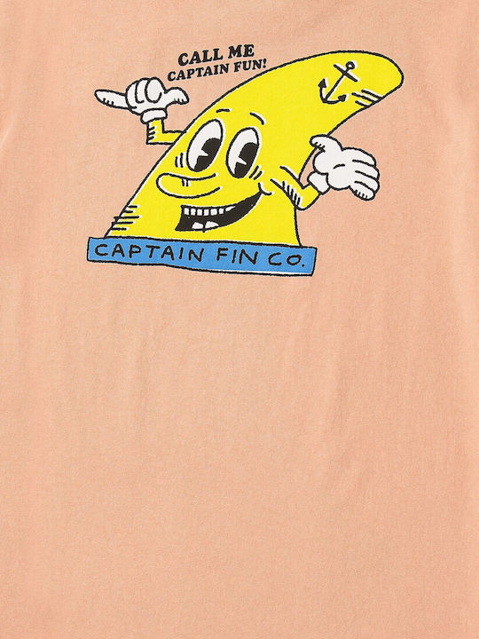 Captain Fin Herren T-Shirt Kurzarm Clay Orange