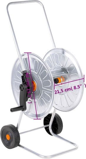 vidaXL Wheeled Watering Wind for Hose up to 60m