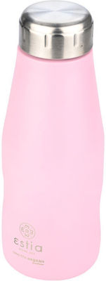 Estia Travel Flask Save the Aegean Recycelbar Flasche Thermosflasche Rostfreier Stahl BPA-frei Blossom Rose 350ml