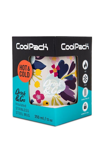 Coolpack Glas Thermosflasche Rostfreier Stahl 350ml and can be used for all your favorite drinks