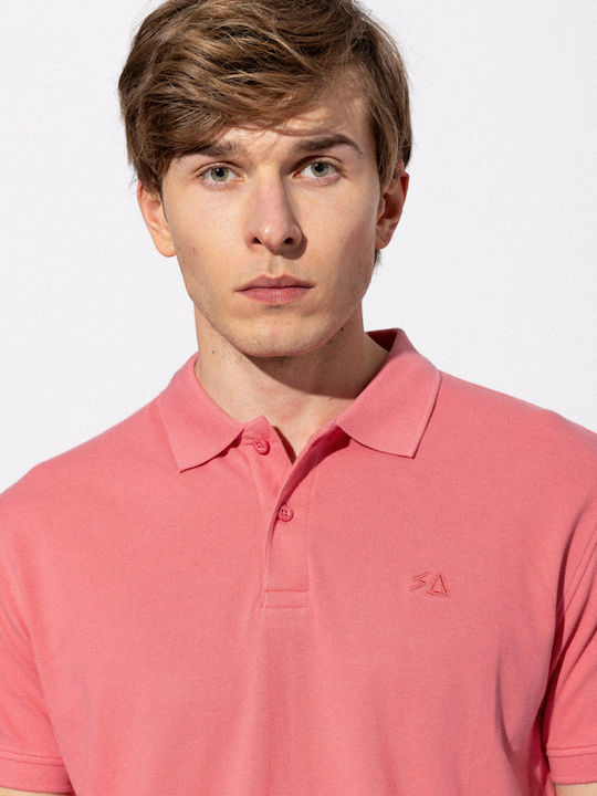 Herrenblusen Polo Kurzarm T-Shirt Rosa