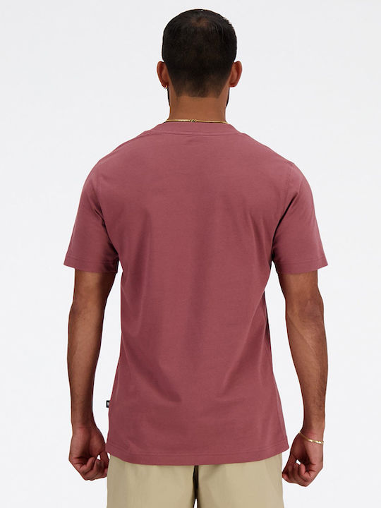 New Balance Herren Sport T-Shirt Kurzarm BORDO