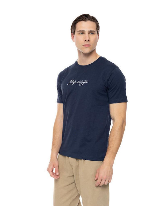 Biston Men's Short Sleeve T-shirt Navy Blue