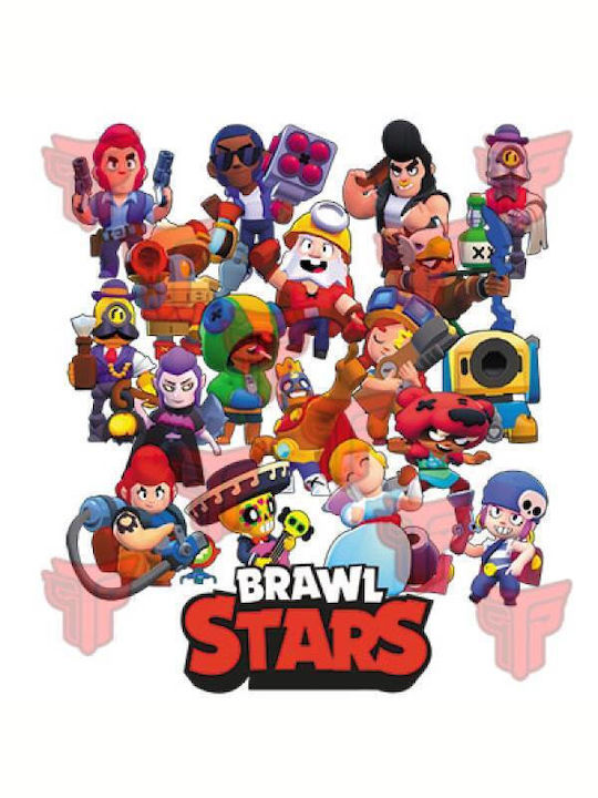 Tricou din bumbac pentru bărbați Gaming Takeposition Brawl Star Heroes Turcoaz 320-4502b-16