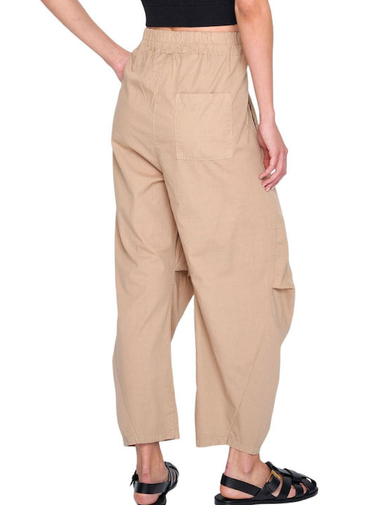 Fabric Trousers Ale Comfortable Fit 8919610-sand Women's