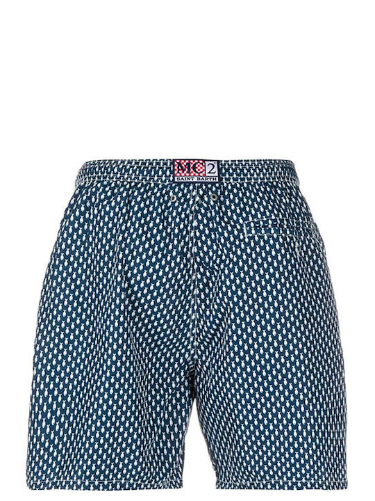 Lighting Micro Men's Swimwear Shorts Blue with Patterns