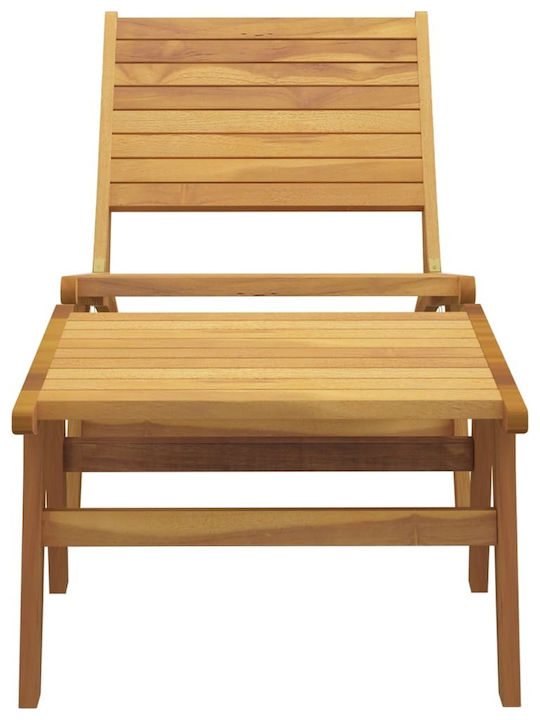 Outdoor Chair Wooden Coffee 60x135x65cm