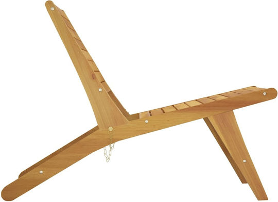 Καρέκλα Εξωτερικού Χώρου Ξύλινη Καφέ 60x135x65εκ.