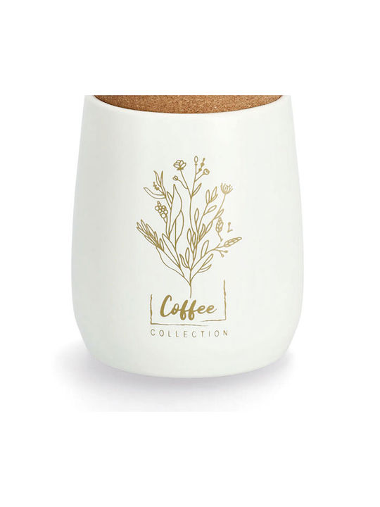 Zeller Vase Coffee with Lid Metallic Brown 750ml