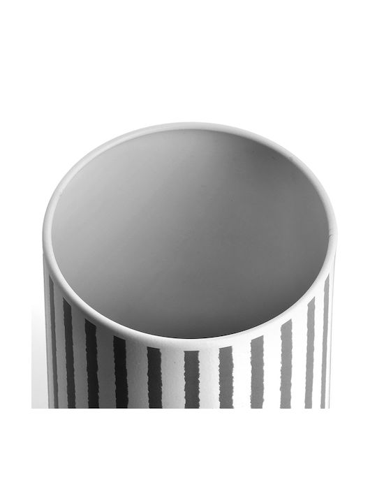 Zeller Vase General Use with Lid Metallic Black 1000ml