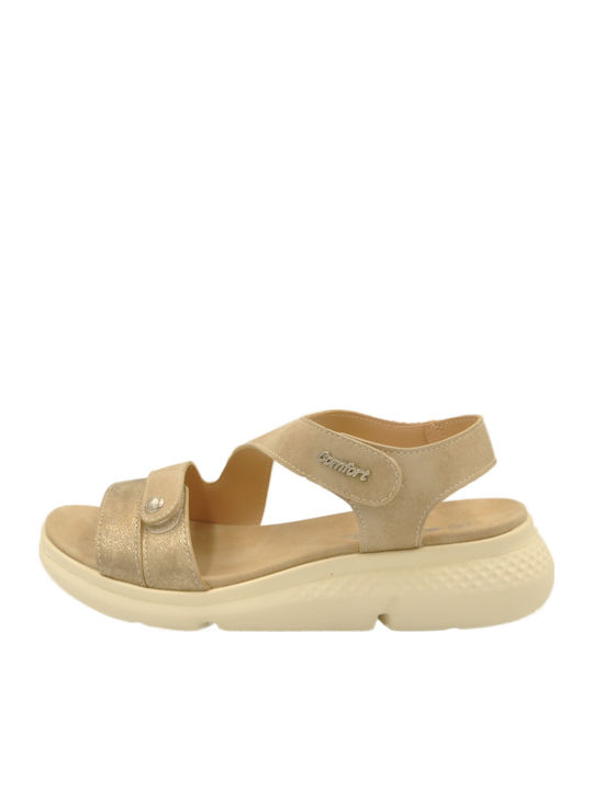 Platforme dama Anatomici Velcro Bej