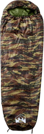 vidaXL Schlafsack Einzeln Green
