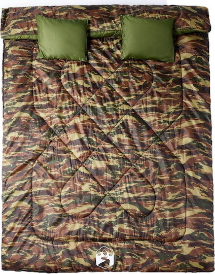 vidaXL Schlafsack Doppelter Green