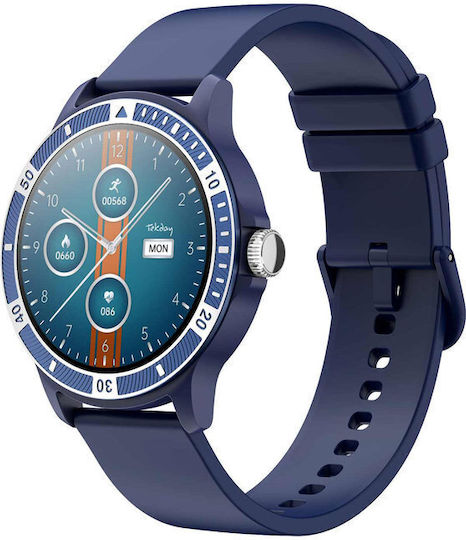 656529 42mm Smartwatch mit Pulsmesser (Blau)