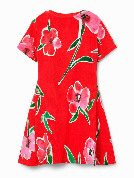 Desigual Kids Dress Floral red