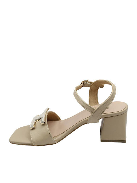 Sandalen Beige
