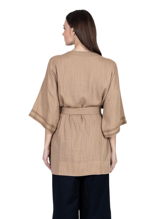 Aggel Cardigan de damă Beige