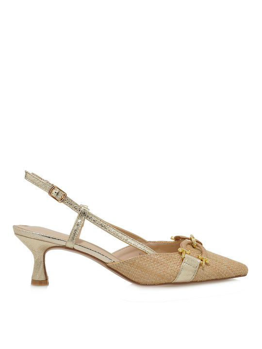 Exe Pumps mit mittelhohem Absatz Beige