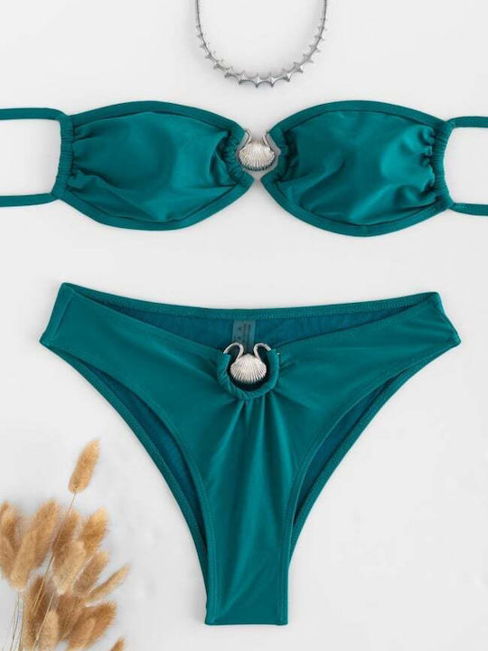 Set Bikini Πετρόλ