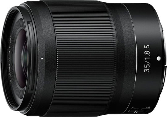 Nikon Full Frame Φωτογραφικός Φακός NIKKOR Z 35mm f/1.8 S Σταθερός για Nikon Z Mount Μαύρος