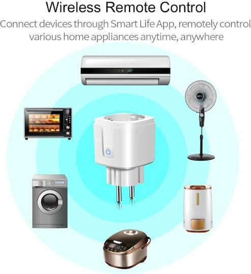 Smart Single Socket with Switch Brown