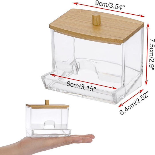 Cotton Holder Plastic Transparent