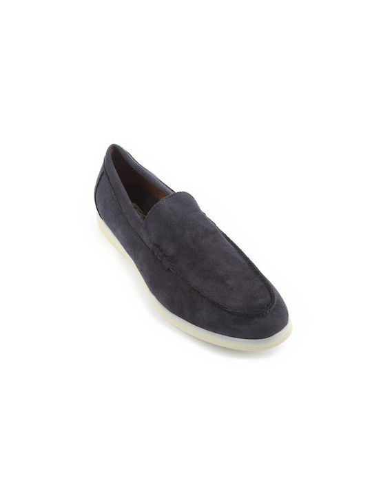 Fshoes Men's Synthetic Leather Moccasins Blue