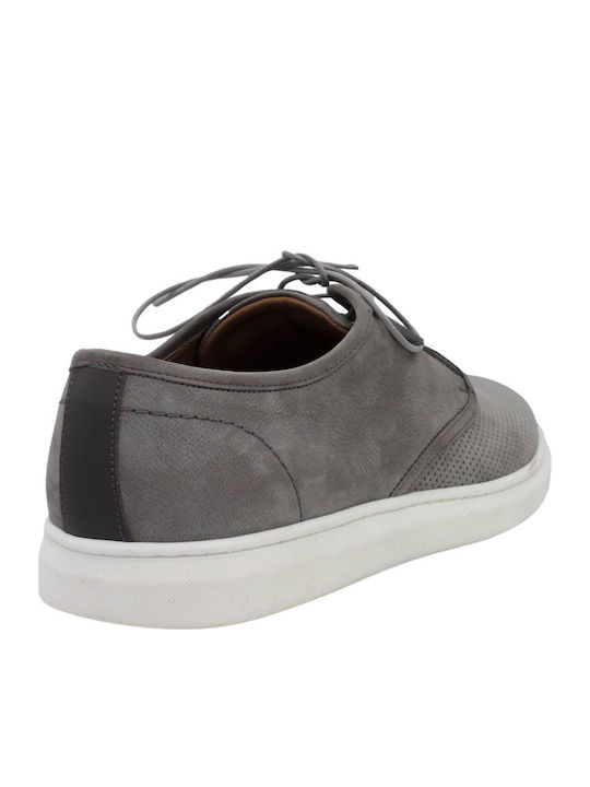 Men's Leather Casual Shoes Gray