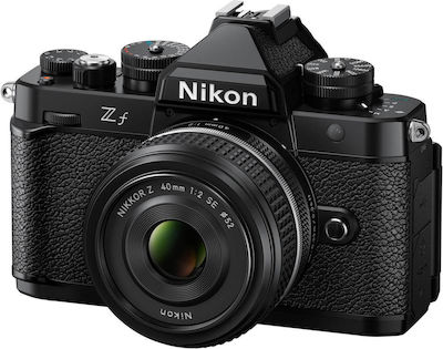 Nikon Aparat Foto Mirrorless Z f Cadru complet Kit (Z 40mm F2 SE) Negru