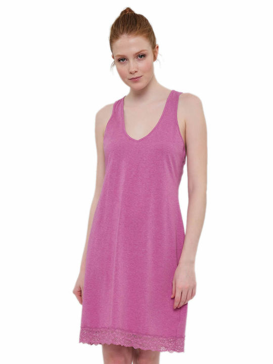Muydemi Sommer Damen Nachthemd Rosa Muydemi Sommer Damen Nachthemd Rosa