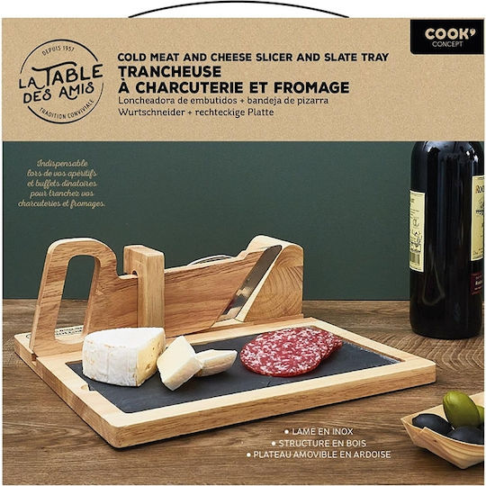 Cook Concept Επιφάνεια Κοπής Ξύλινη Μαύρη 29.2x28.7cm