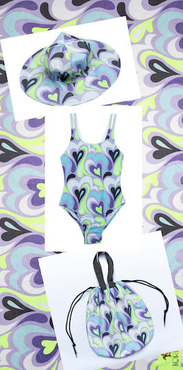 Tortue Kids Beach Towel Lilac 140x70cm