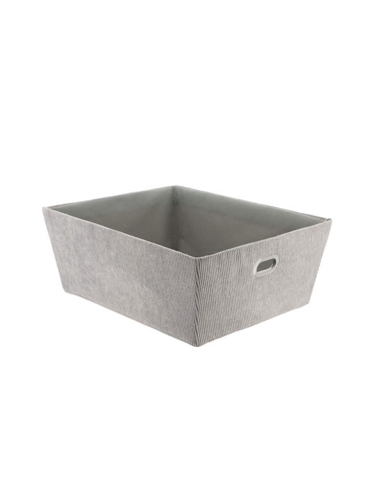 Storage Basket Fabric Gray 32.5x40x15cm 1pcs