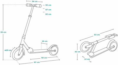 Lionelo Kids Scooter Foldable Luca 2-Wheel Black Carbon Pink