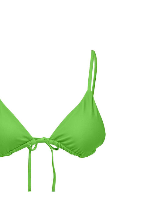 Only Triangle Bikini Top Green