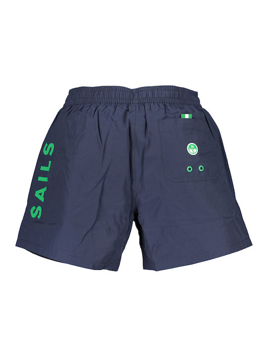 North Sails Herren Badebekleidung Shorts Blau mit Mustern