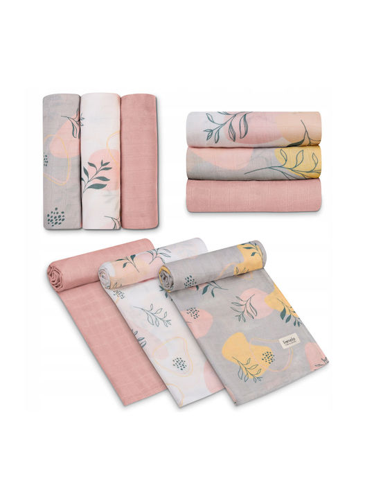 Lionelo Swaddle Wraps 70x70cm. 3pcs