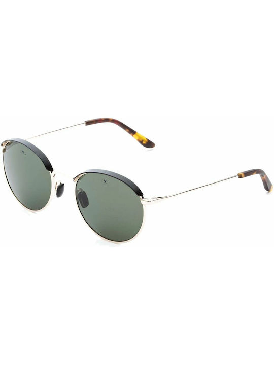 Vuarnet Sunglasses with Silver Metal Frame and Green Lens VL181400011121